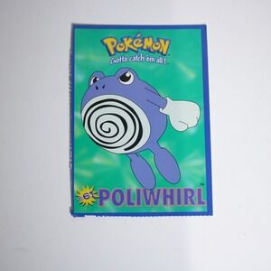Poliwhirl Pokemon Postcard Vintage 90s Nintendo #61 Water Type Unposted